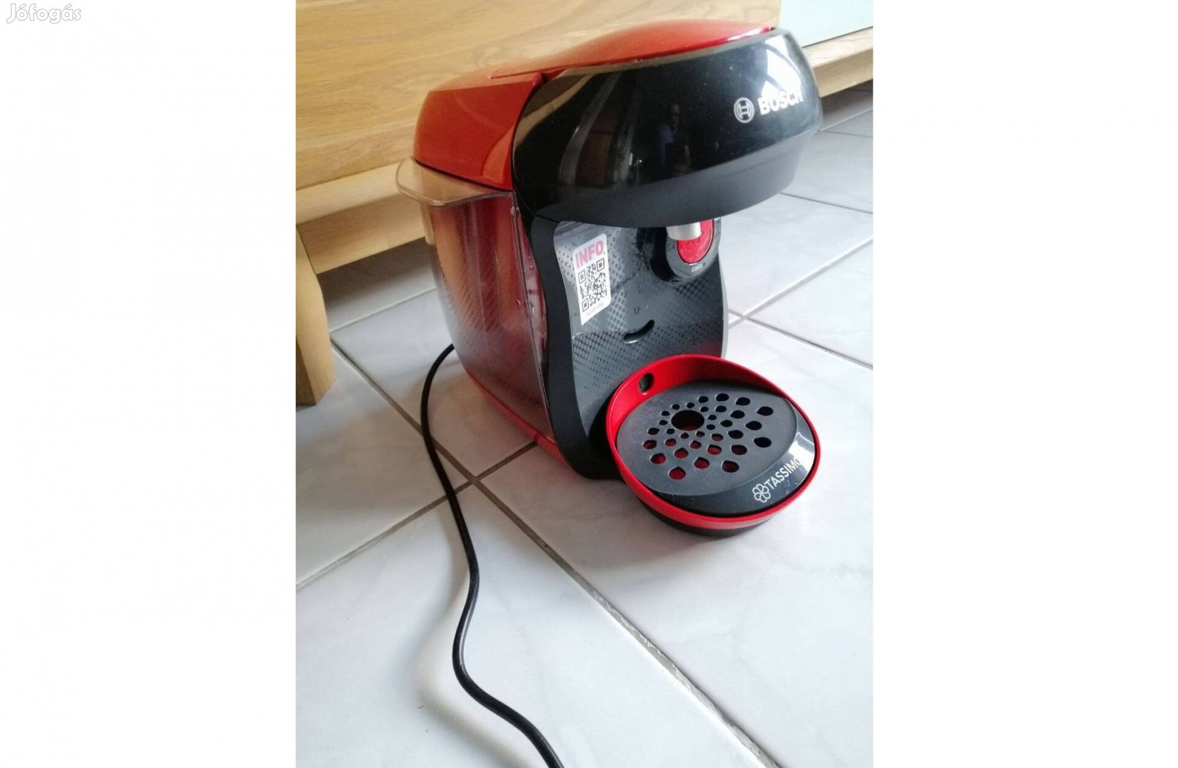Bosch TAS1003 Tassimo piros kapszulás kávéfőző új! A ritka piros szín