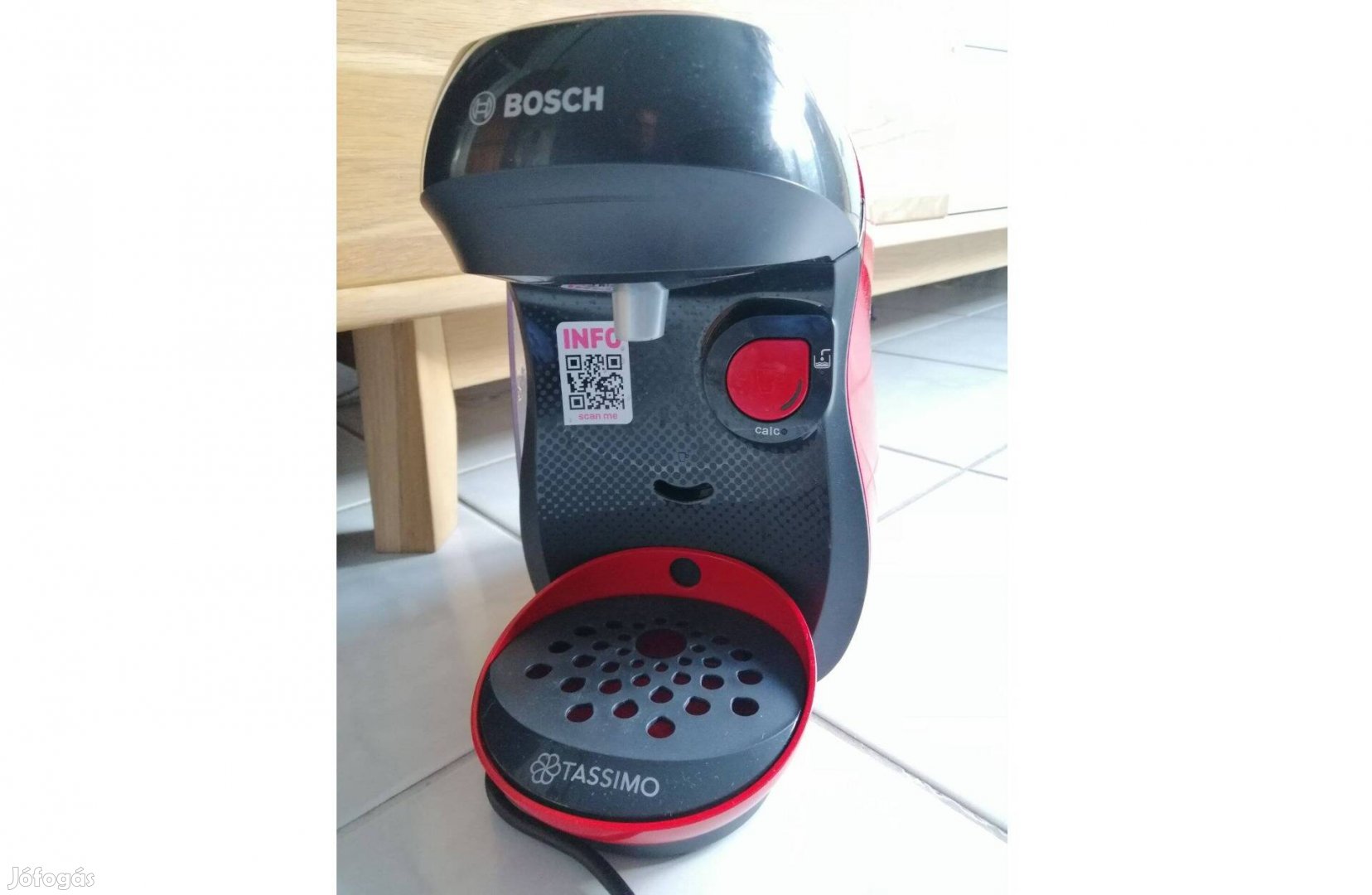 Bosch TAS1003 Tassimo piros kapszulás kávéfőző új! A ritka piros színű