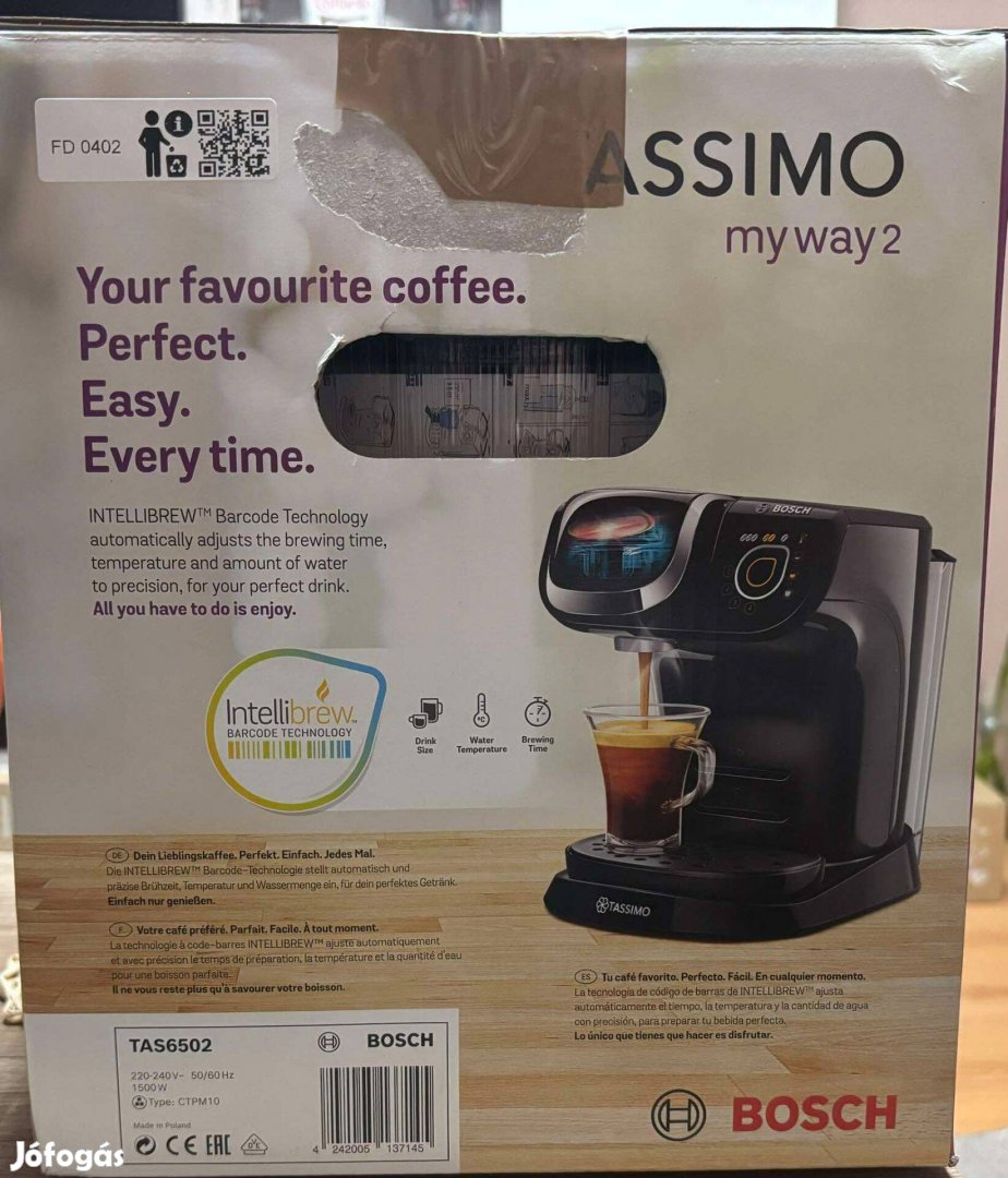 Bosch Tassimo Kávéfőző, Sosem Használt!