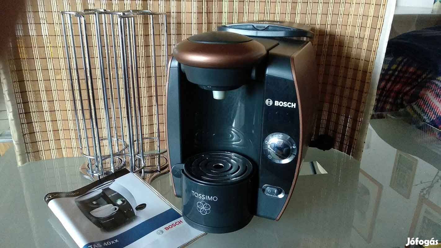 Bosch Tassimo kapszulás kávégép króm kapszula tartóval