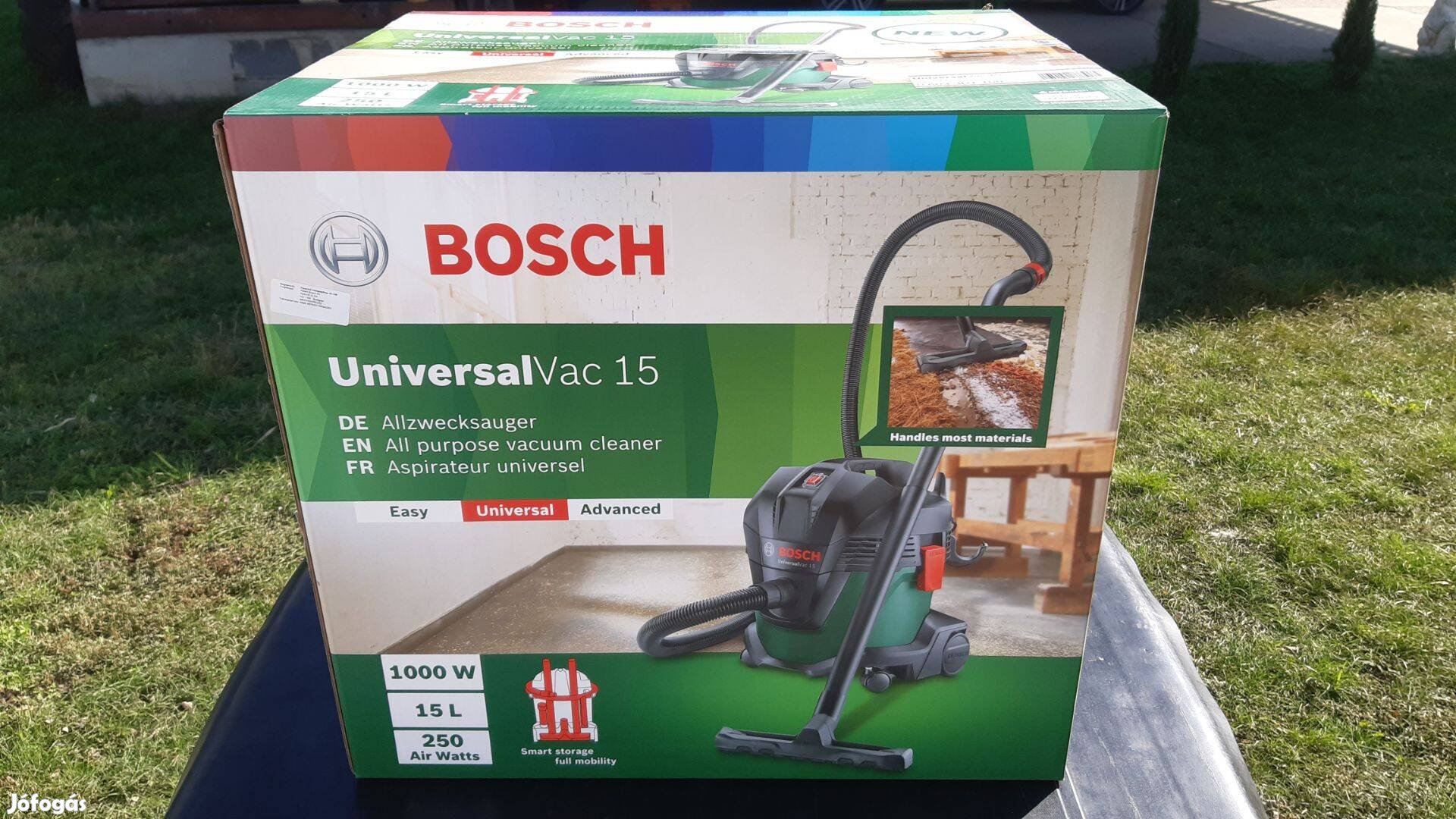 Bosch Universalvac 15 ipari porszívó (Új!)