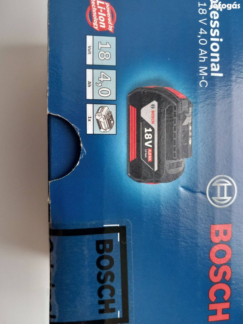 Bosch akkumlátor 4 ah 18v