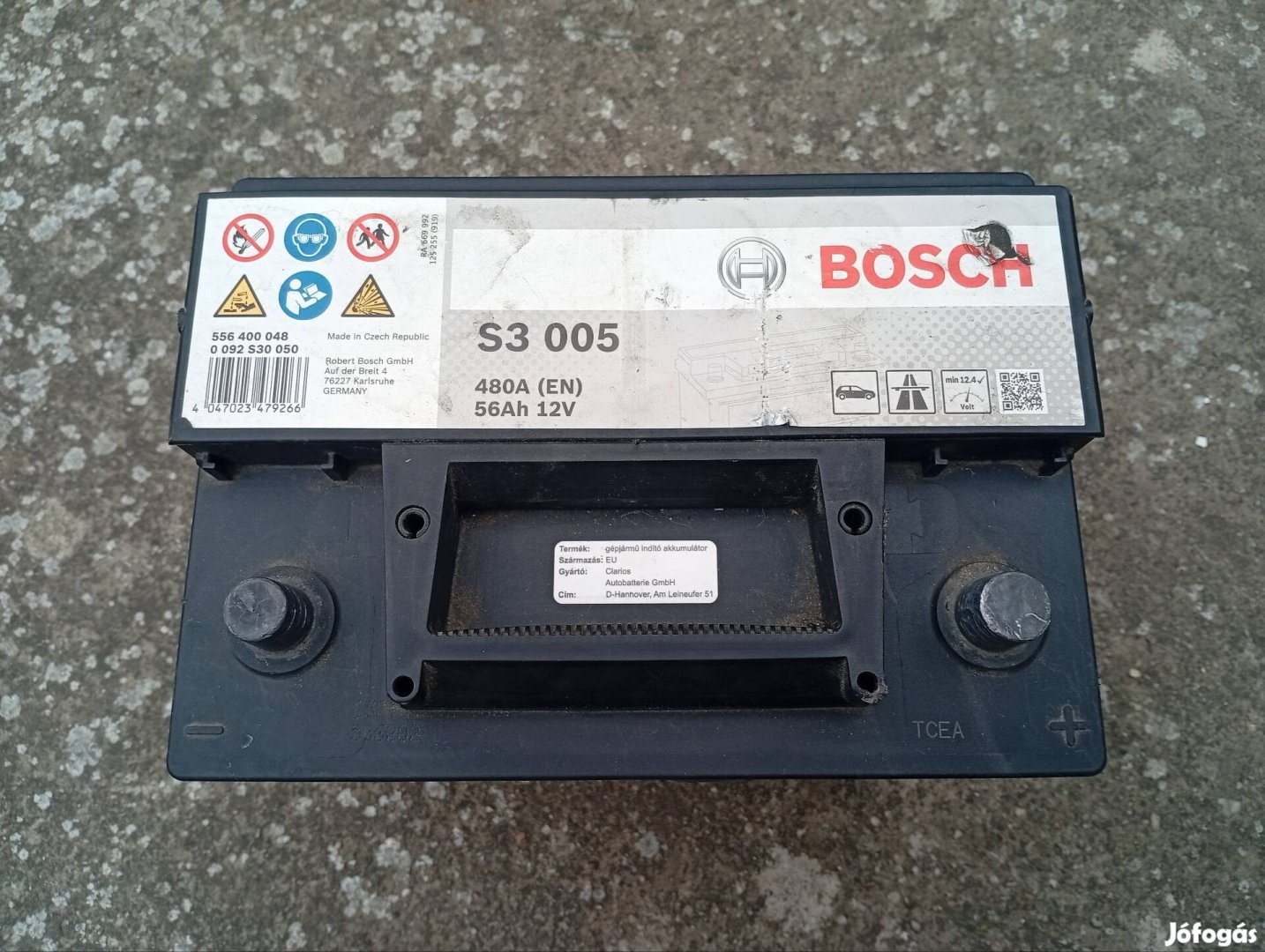 Bosch akkumulátor 56 Ah használt 
