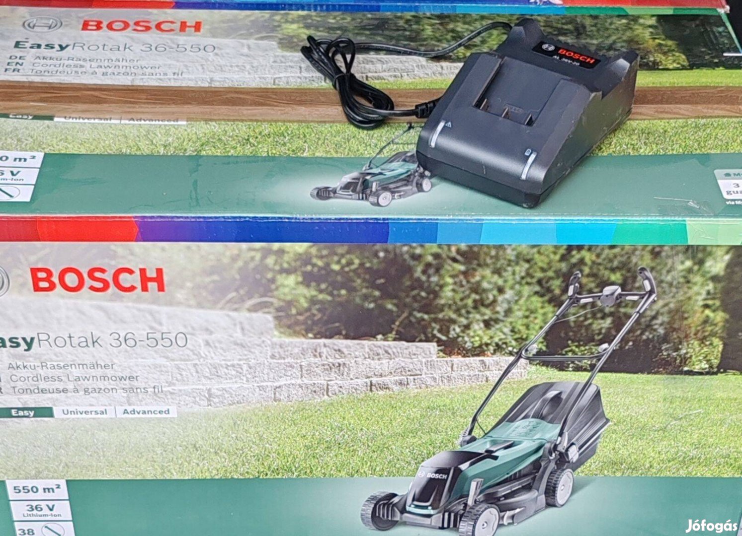 Bosch akkumulátoros fűnyíró eladó