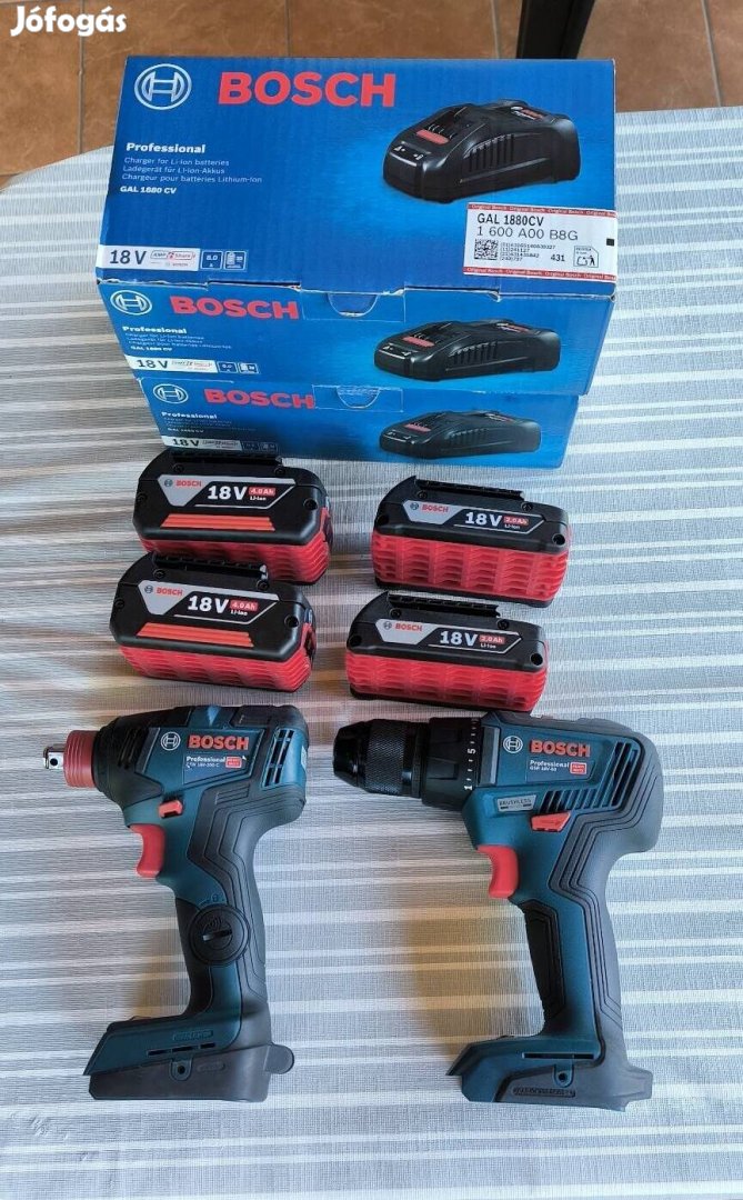 Bosch akkumulátoros fúró csavarozó ütvecsavarozó szett