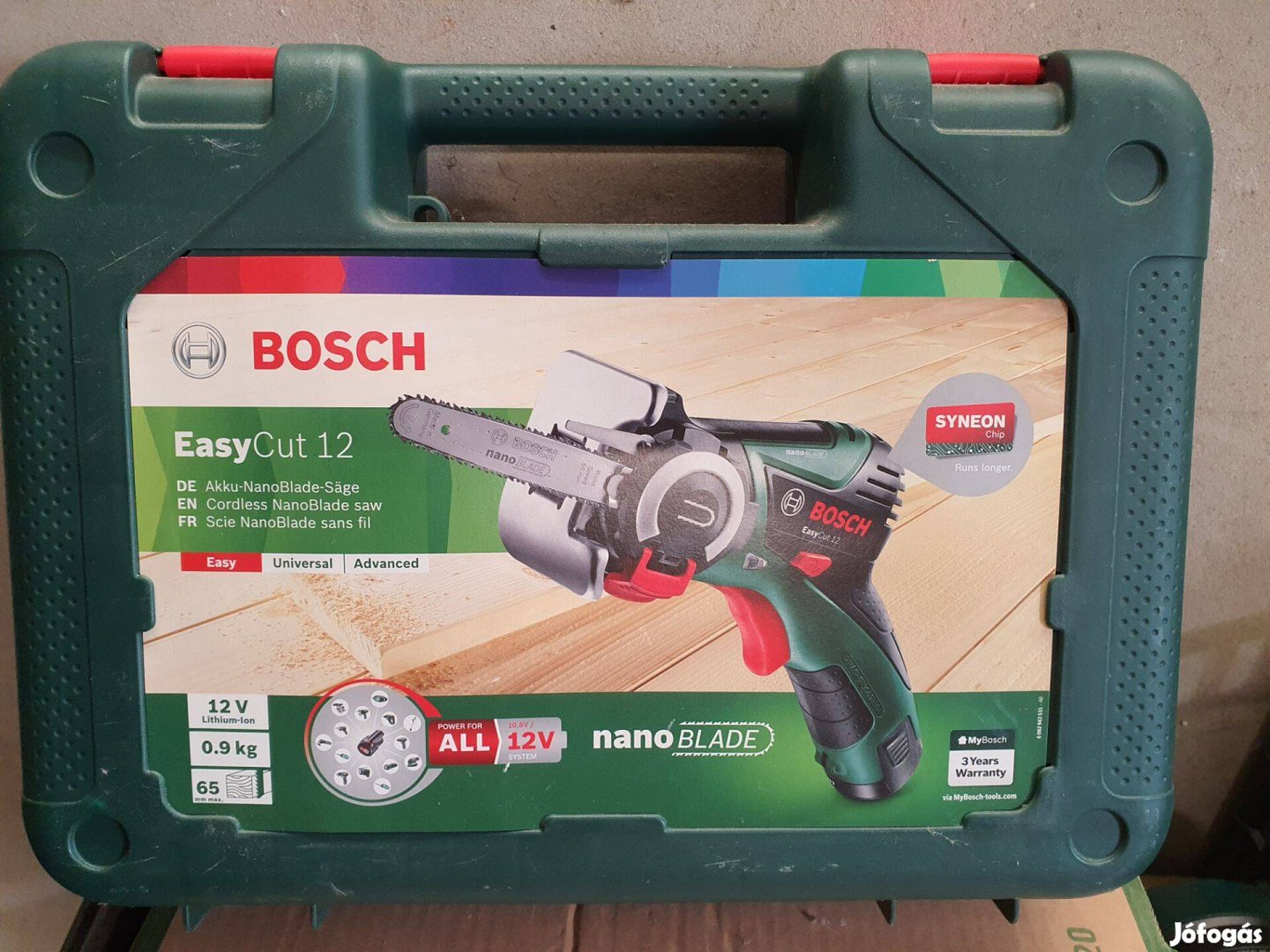 Bosch akkus Nanoblade fűrész Easycut 12 csere mélyláda