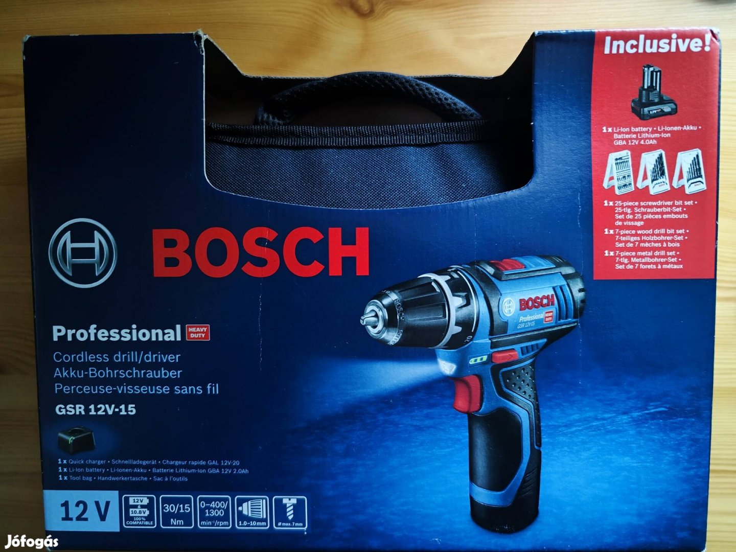 Bosch akkus fúró csavarozó készlet 