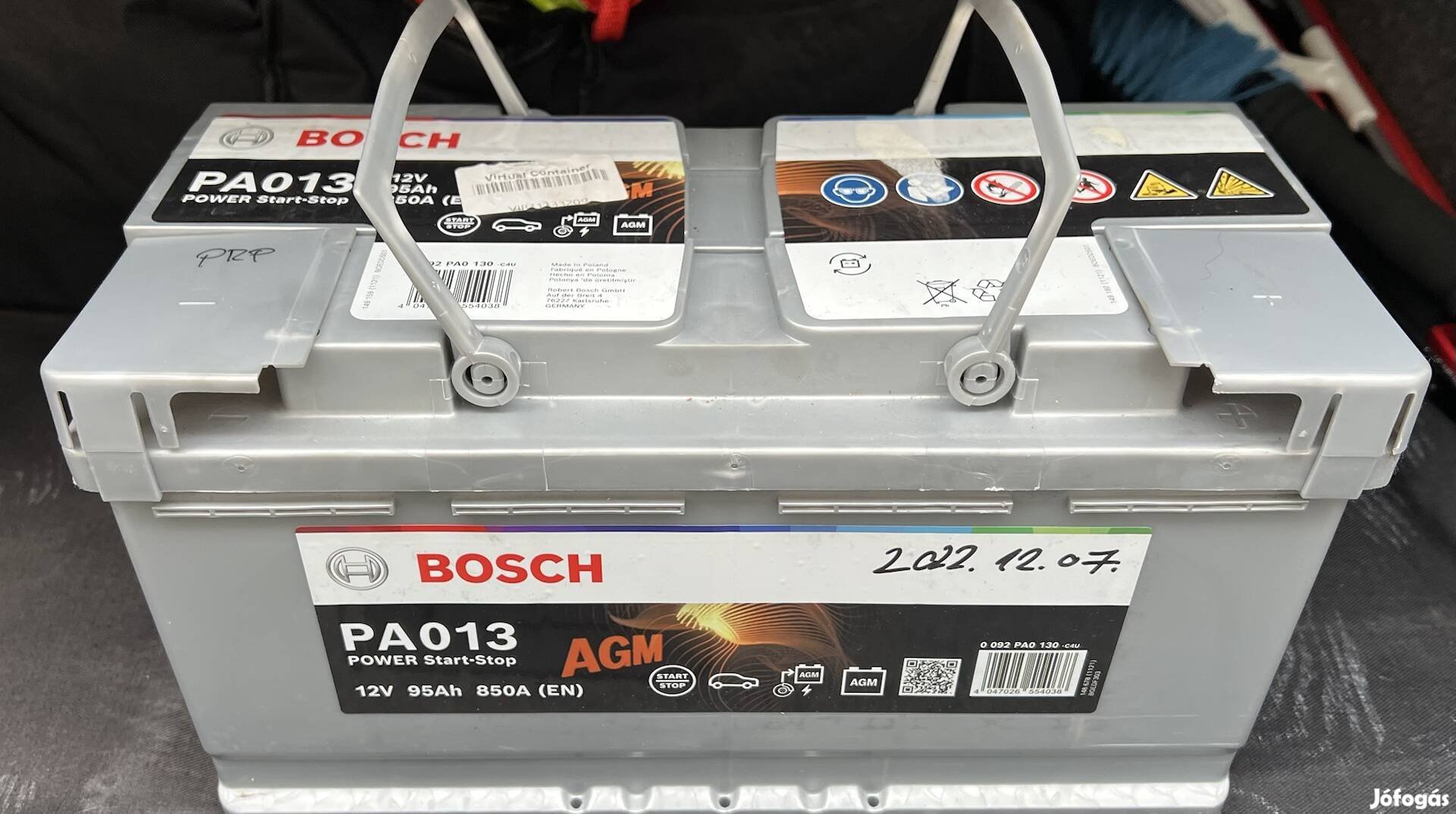 Bosch autó akkumulátor Jobb+