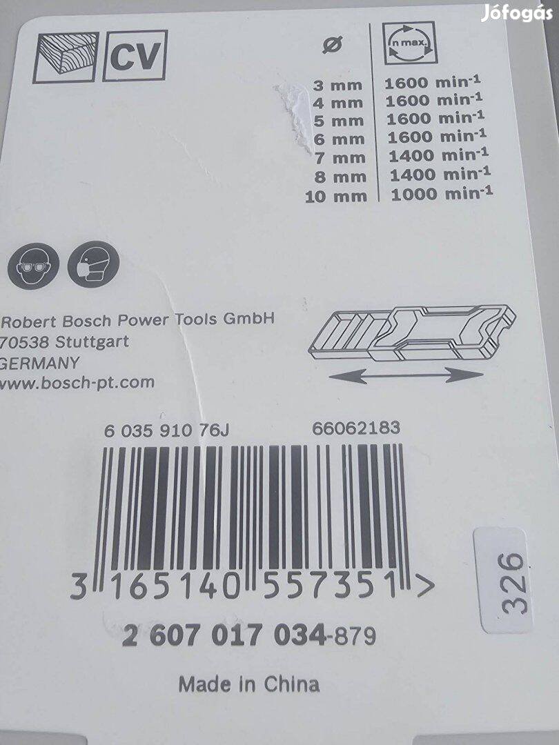 Bosch fafúrószárak, 7 db új dobozos Ha szeretnéd a terméket utánvétte