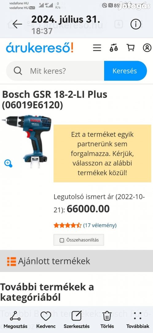 Bosch gép szet 