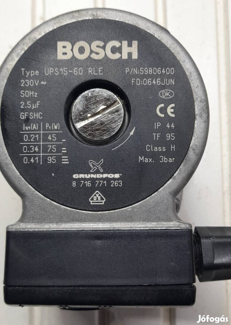 Bosch grundfos 15-60 RLE Euroline szivattyú 