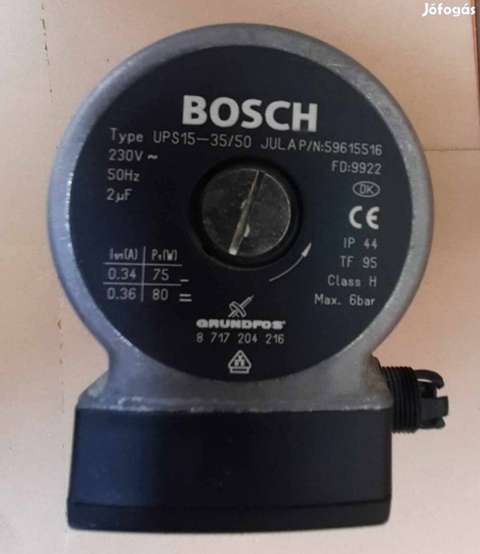 Bosch grundfos ups 15-35/50 szivattyú 