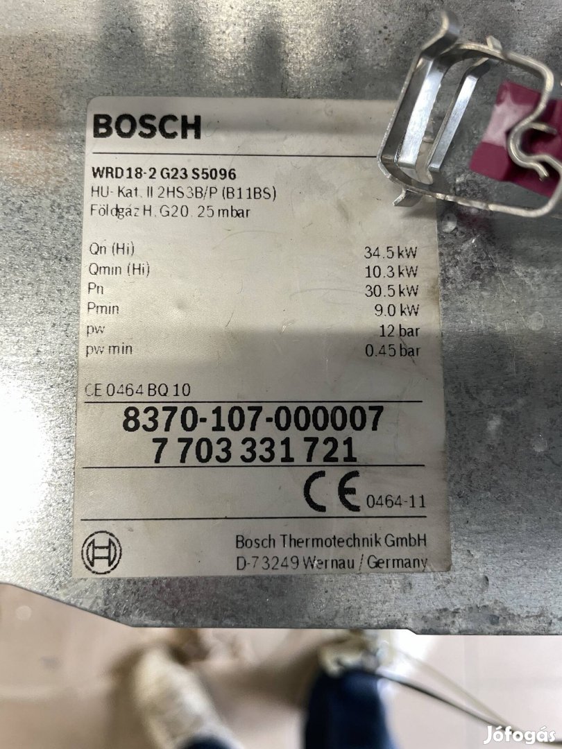 Bosch kéményes vízmelegítő