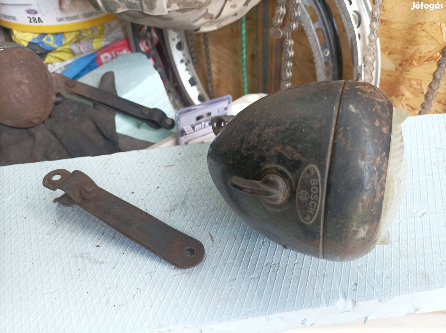 Bosch kerékpár lámpa veterán retro régi