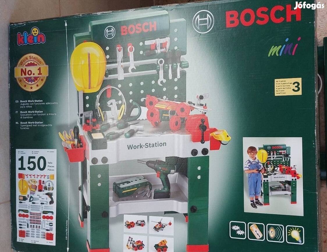 Bosch klein szerelőasztal 150 db-s készlet