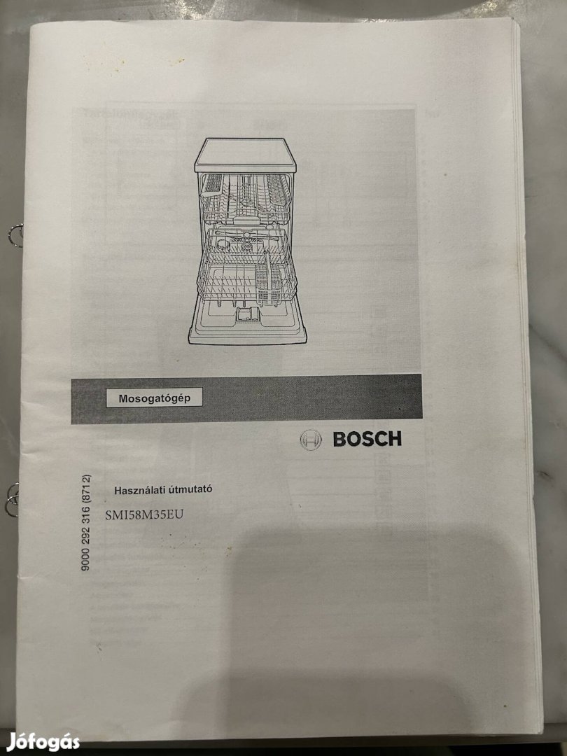 Bosch mosogatógép 