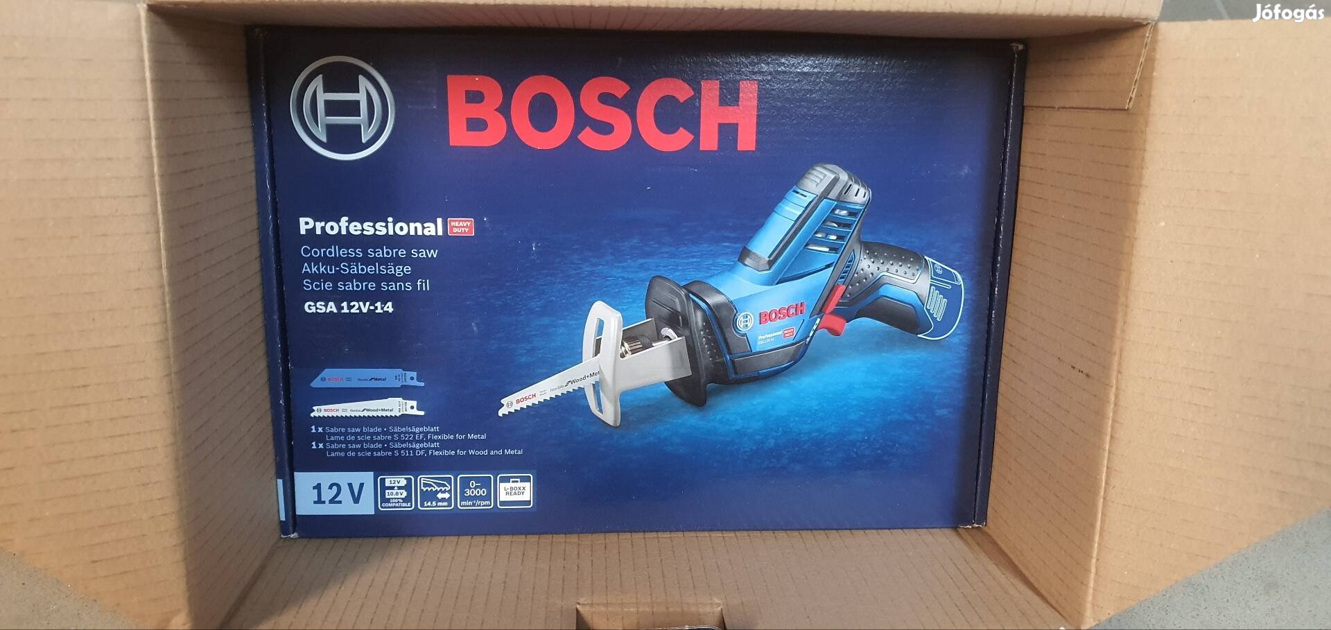 Bosch orrfűrész 12v akkus bontatlan
