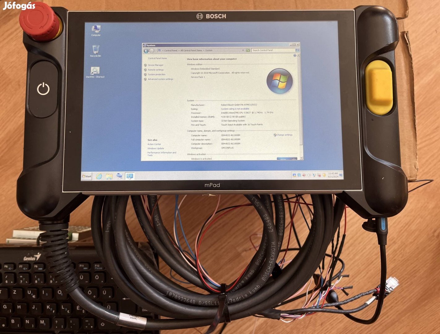 Bosch számítógép tablet ipari gépvezérlő operátor panel kijelző HMI