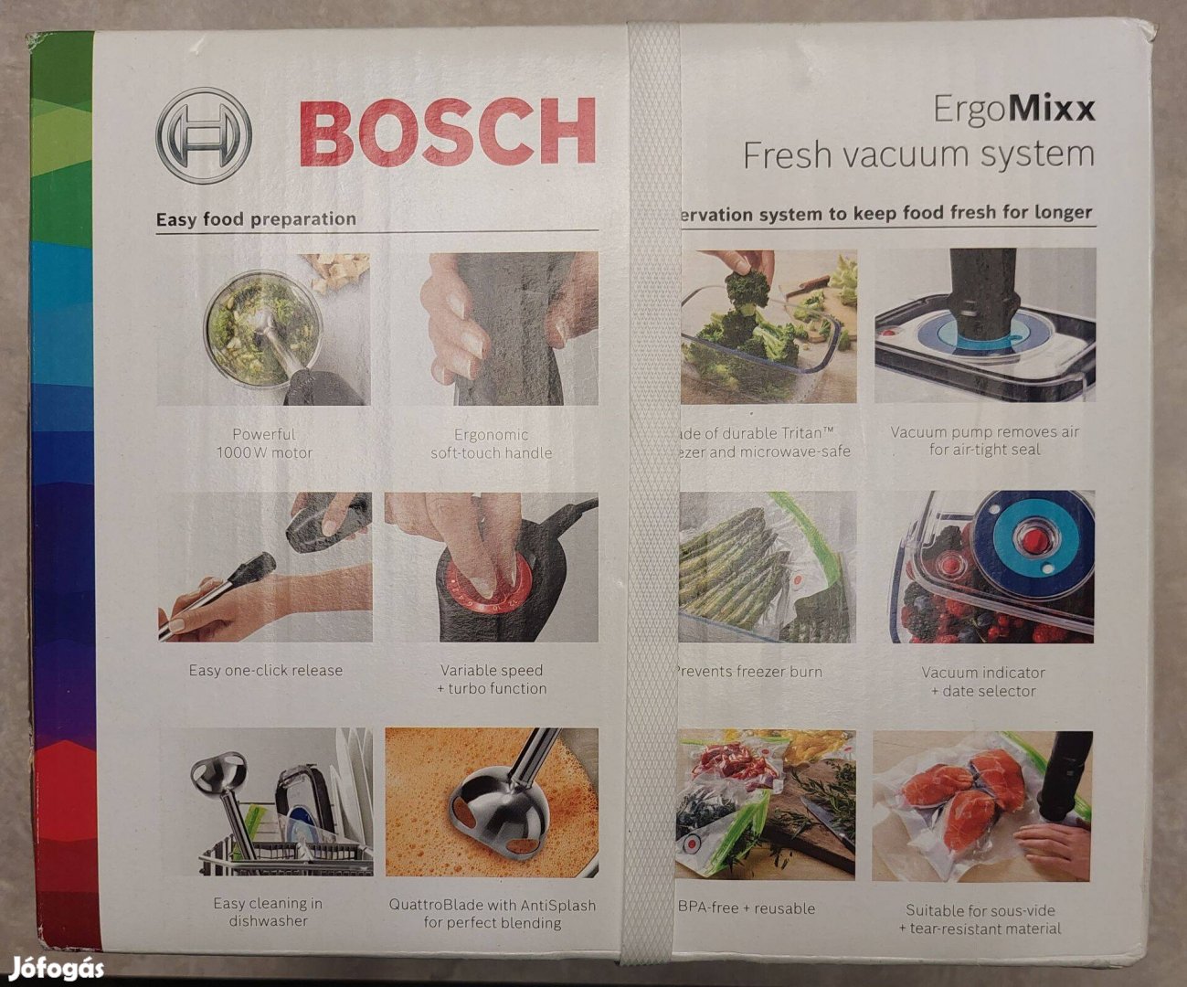 Bosch vákumozó és botmixer