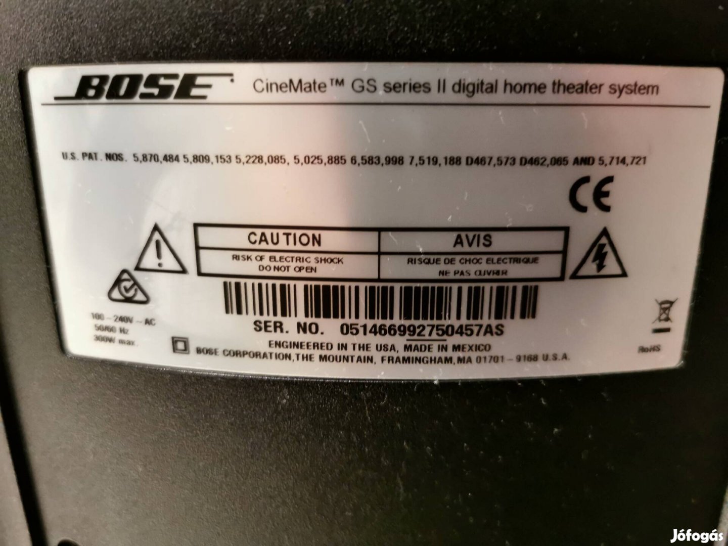 Bose Aktív Subbvófer GS Series ll digital home. 