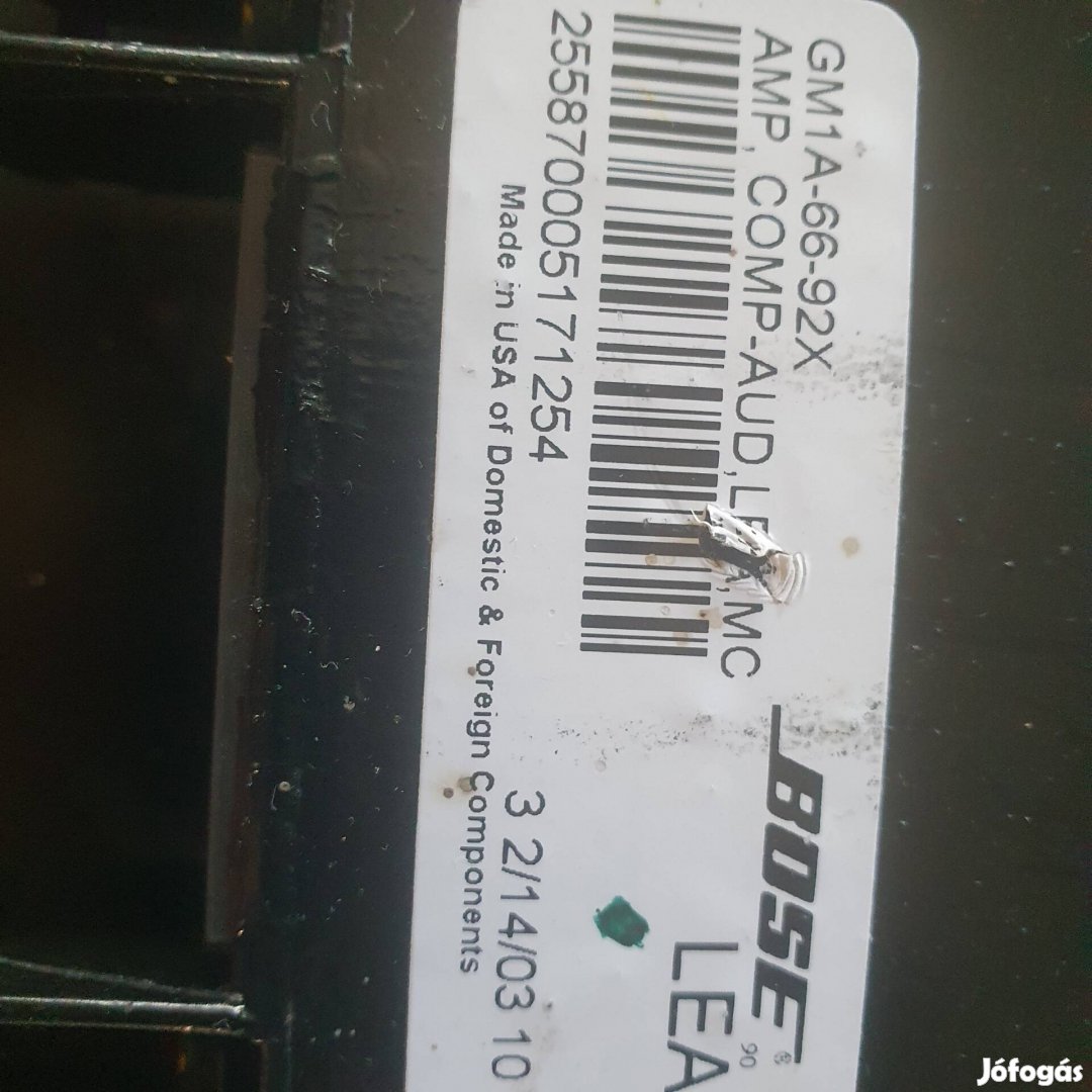 Bose erősítő és hangszóró  mazda6