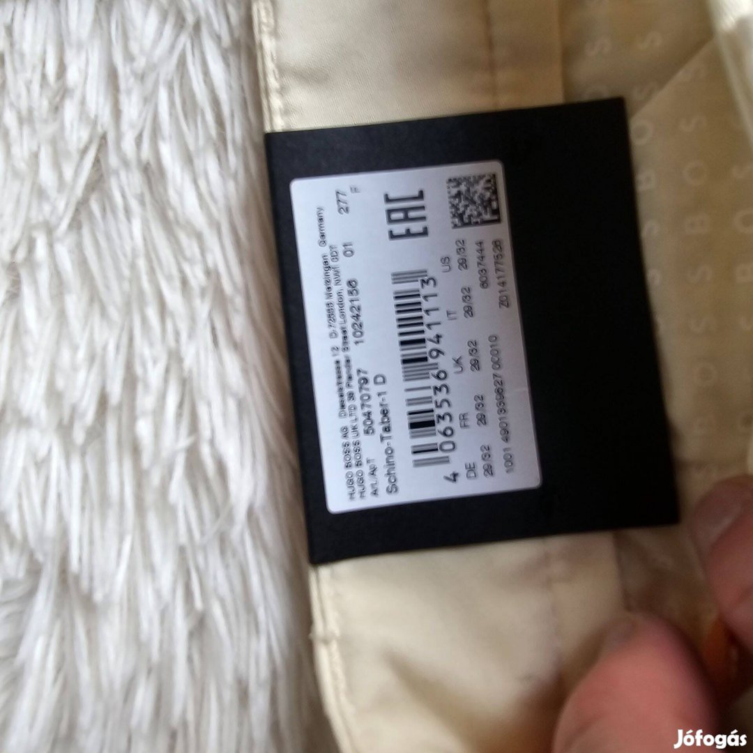 Boss férfi nadrág teljesen új cimkés eredeti 29/32 es méret