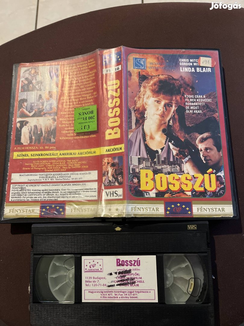 Bosszú akció vhs kistok