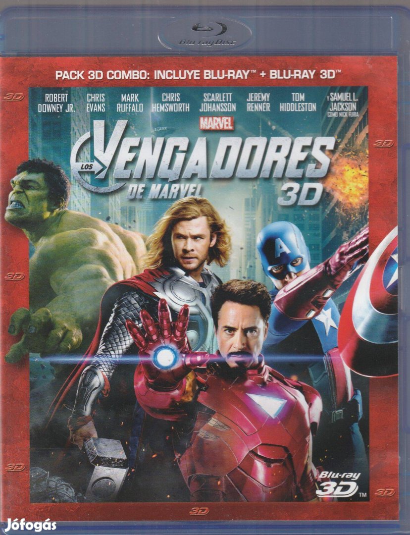 Bosszúállók 2D + 3D Blu-Ray