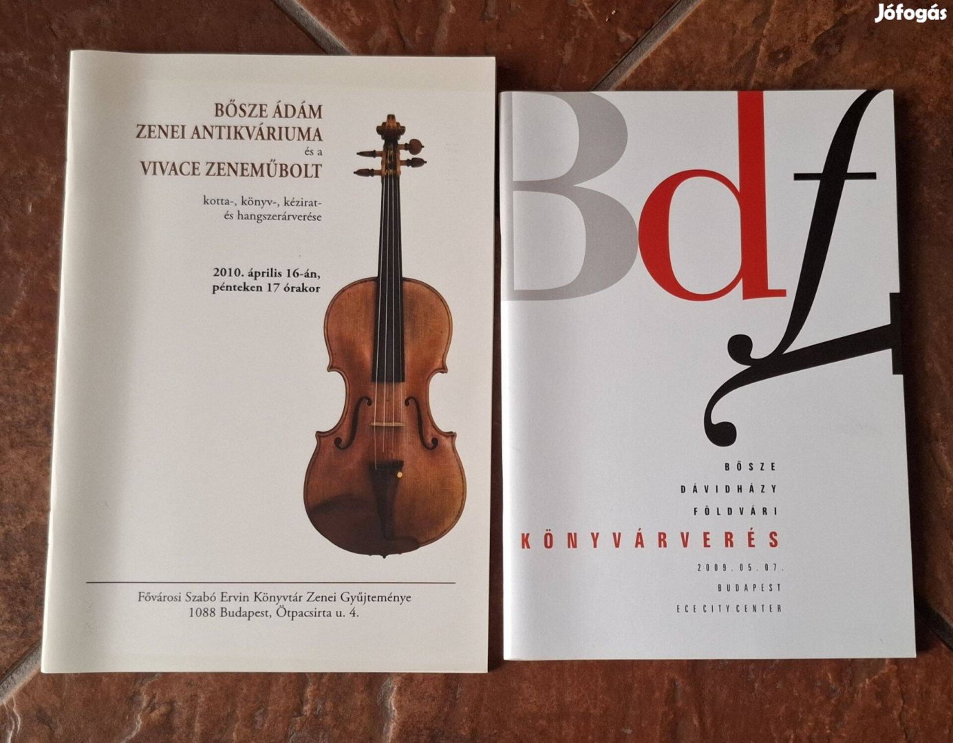 Bősze Ádám Dávidházy Földvári antikvárium aukciós