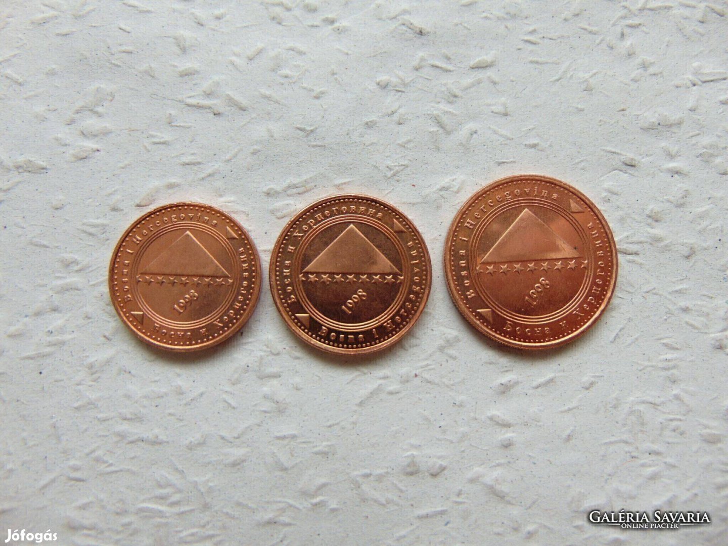 Bosznia Hercegovina 10 - 20 - 50 pfennig 1998 Nagyon szépek