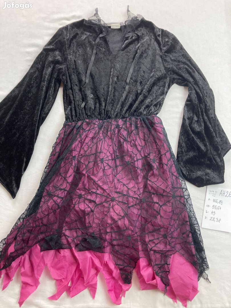 Boszorkány jelmez, felnőtt jelmez, halloween jelmez 13-14