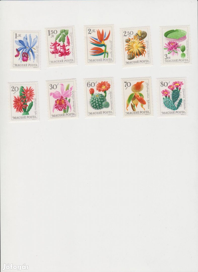 Botanikus kert virágai bélyeg sor 1965