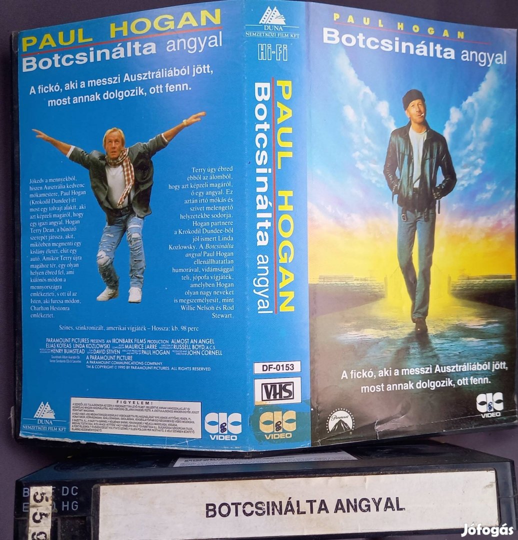 Botcsinálta angyal - vígjáték vhs - Paul Hogan