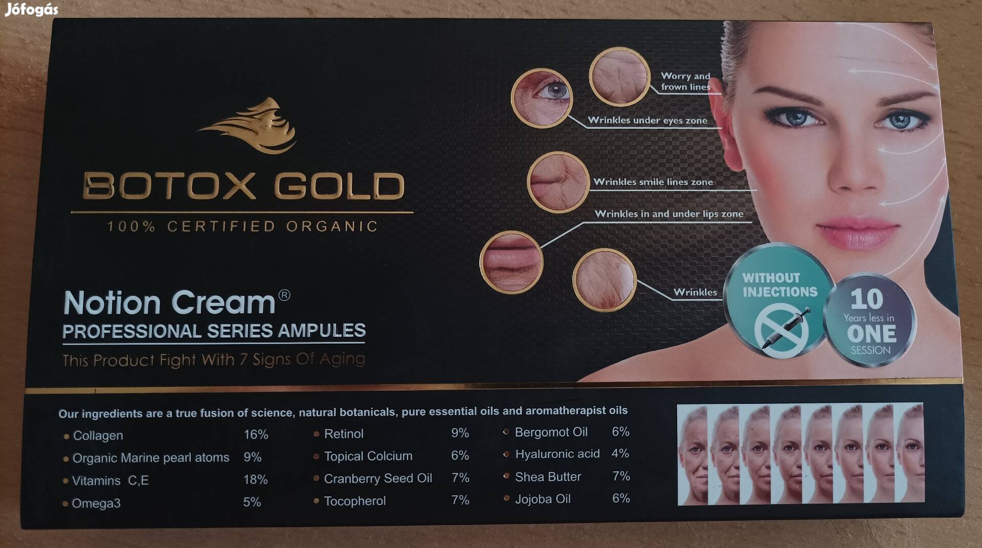 Botox Gold feltöltőnyag, otthoni használatra.