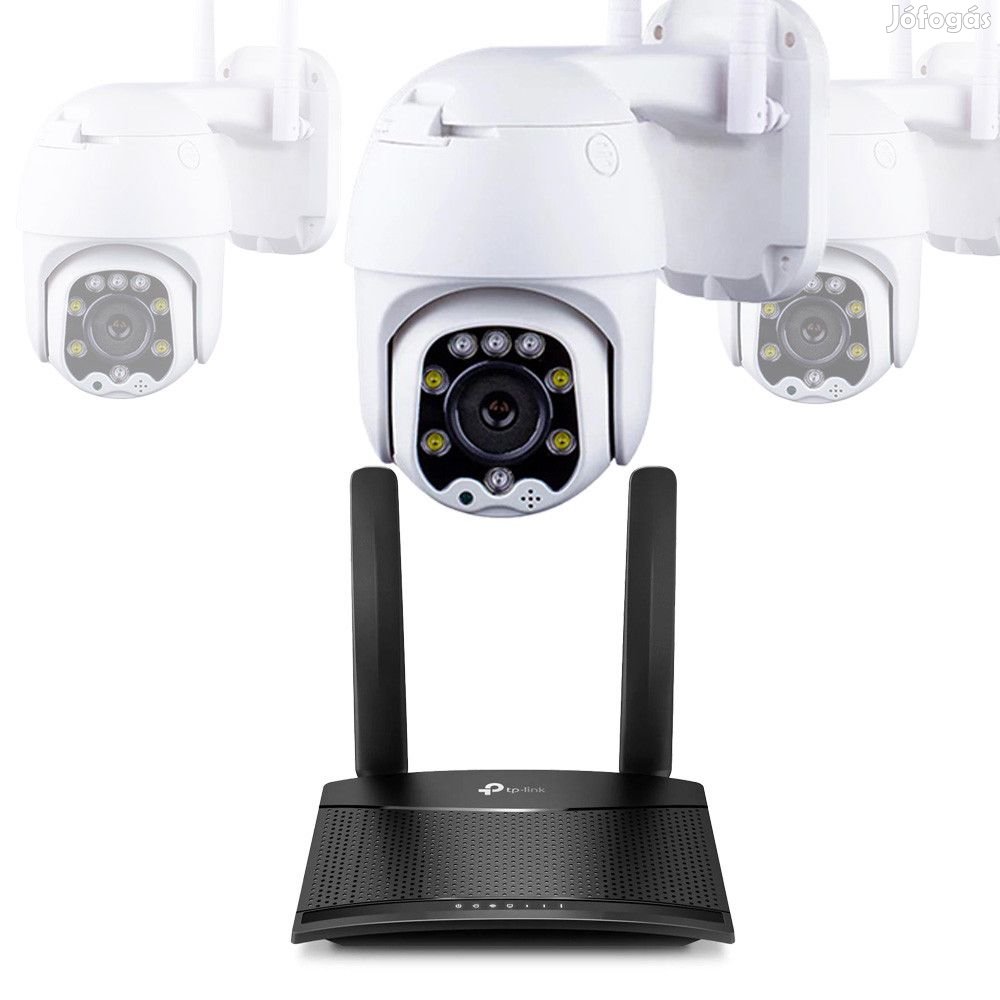 Bővíthető vezeték nélküli WIFI-s Megfigyelő Rendszer  5MP PTZ Kamera