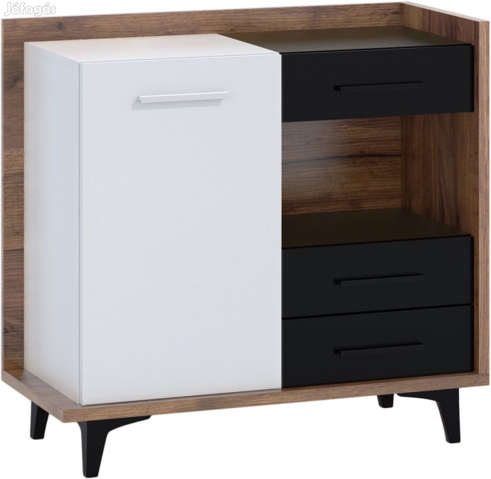 Box-369 fekete fehér komód