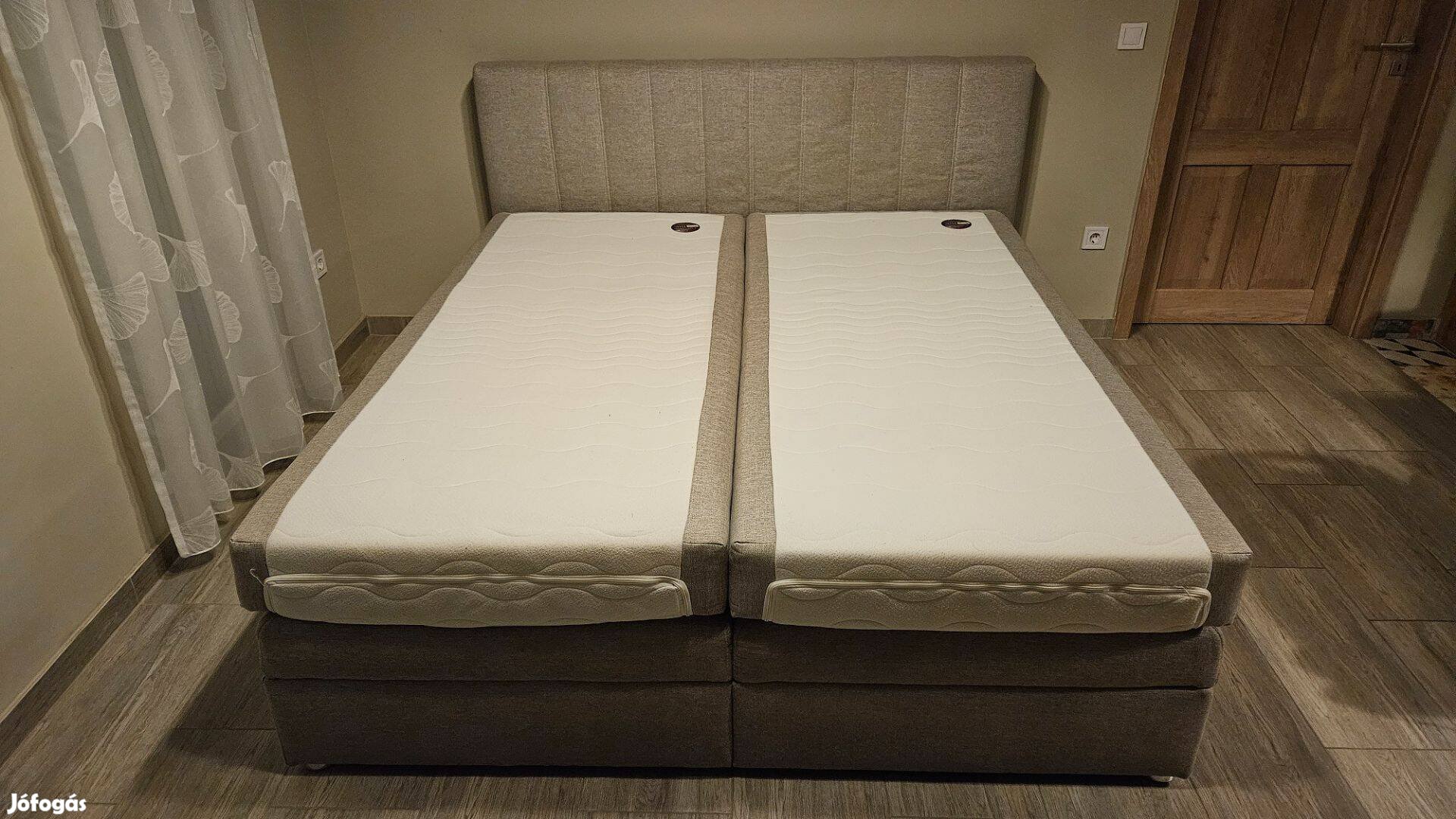 Boxspring ágy 180x200 cm ágyneműtartóval