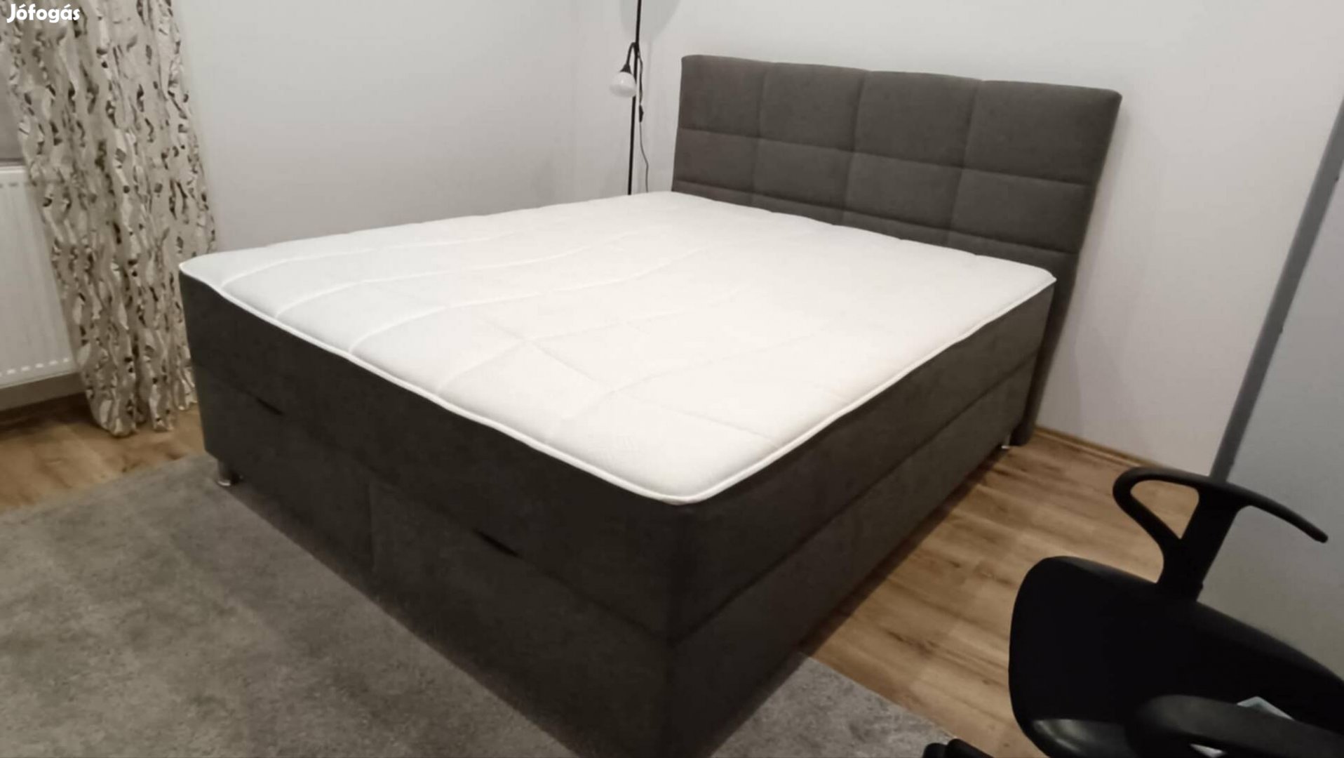 Boxspring ágy szürke 160*200 