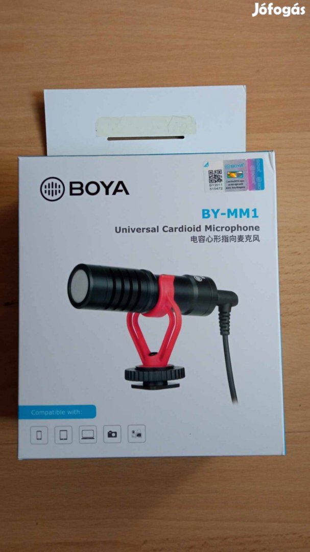 Boya BY-MM1 Univerzális Mini video mikrofon 5000 Ft