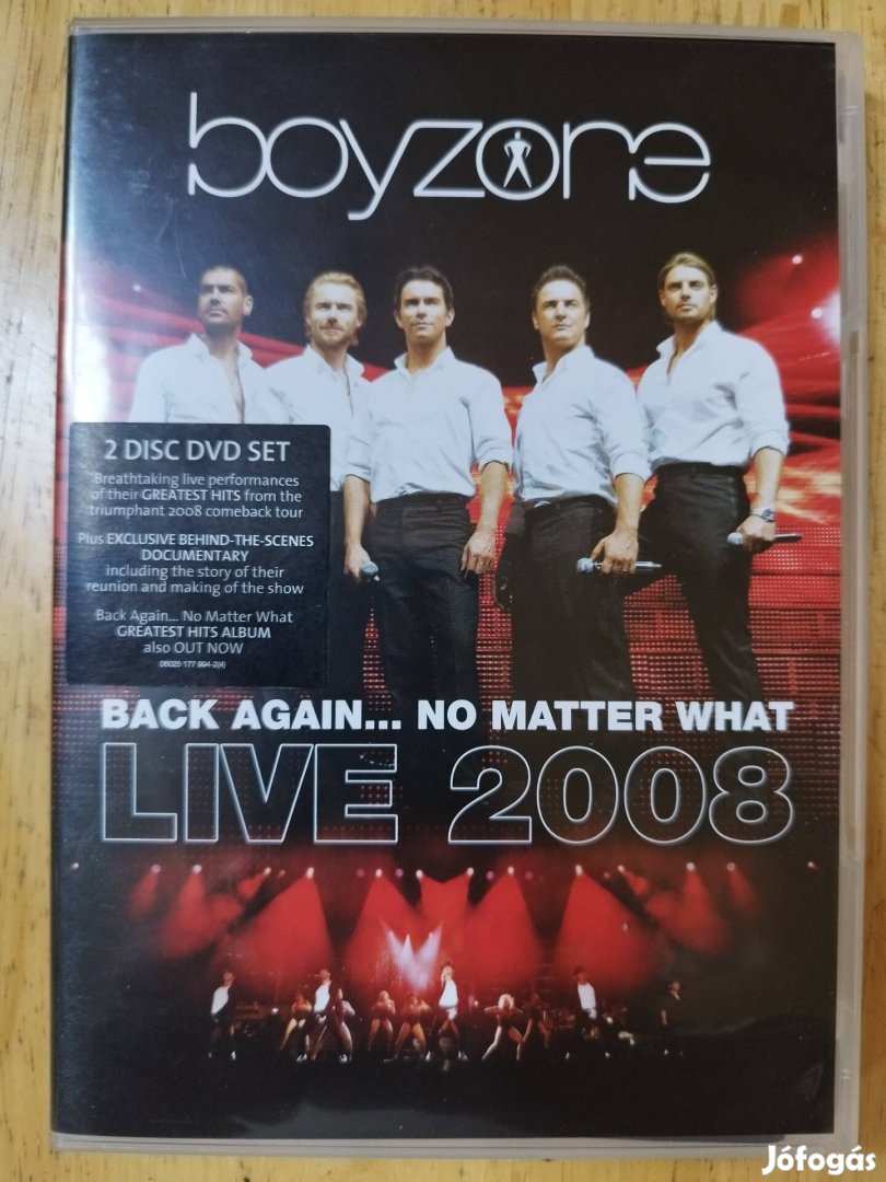 Boyzone Live 2008 duplalemezes dvd 