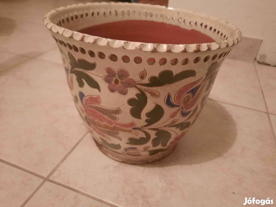 Bozsik kerámia virágkaspó használt