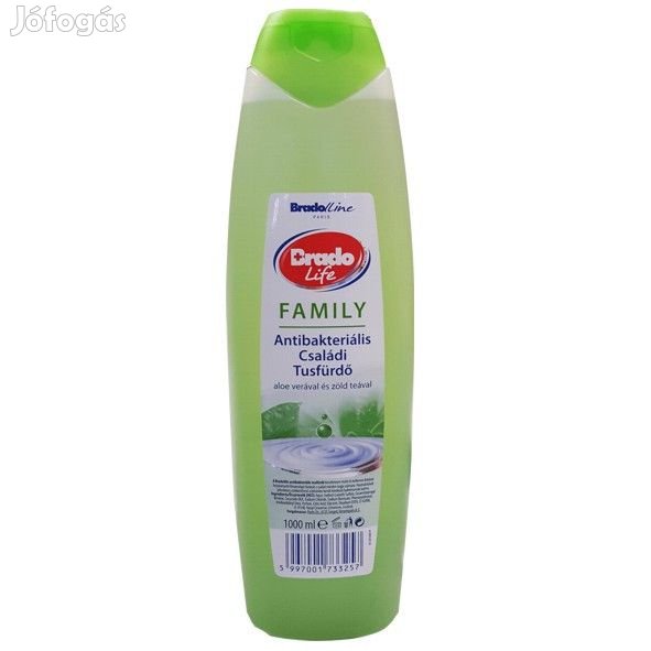 Bradolife Antibakteriális tusfürdő 400 ml FAMILY aloe vera