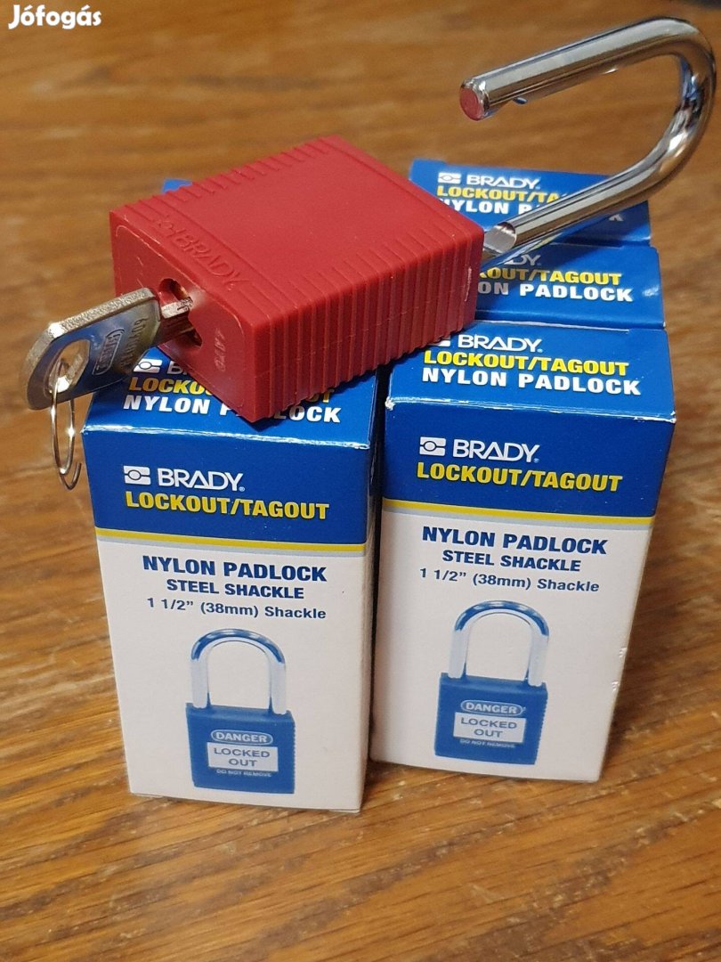 Brady műanyag házas lakat Abus mechanika