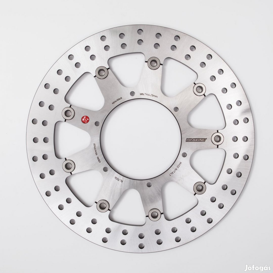 Braking O300 RL7006 úszó féktárcsa, kerek, acél aggyal