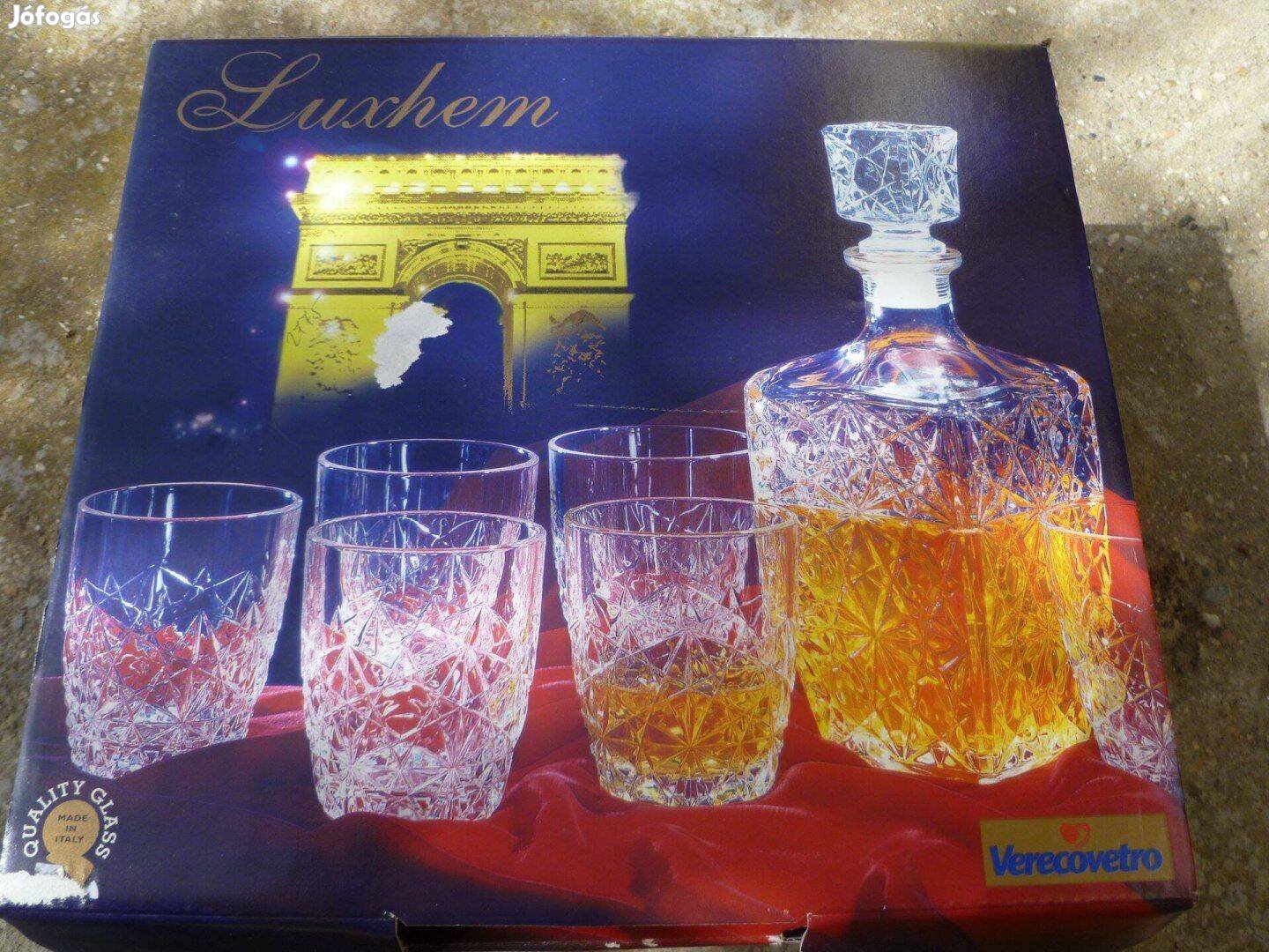 Brandy / Whisky Pohárkészlet dekantálóval