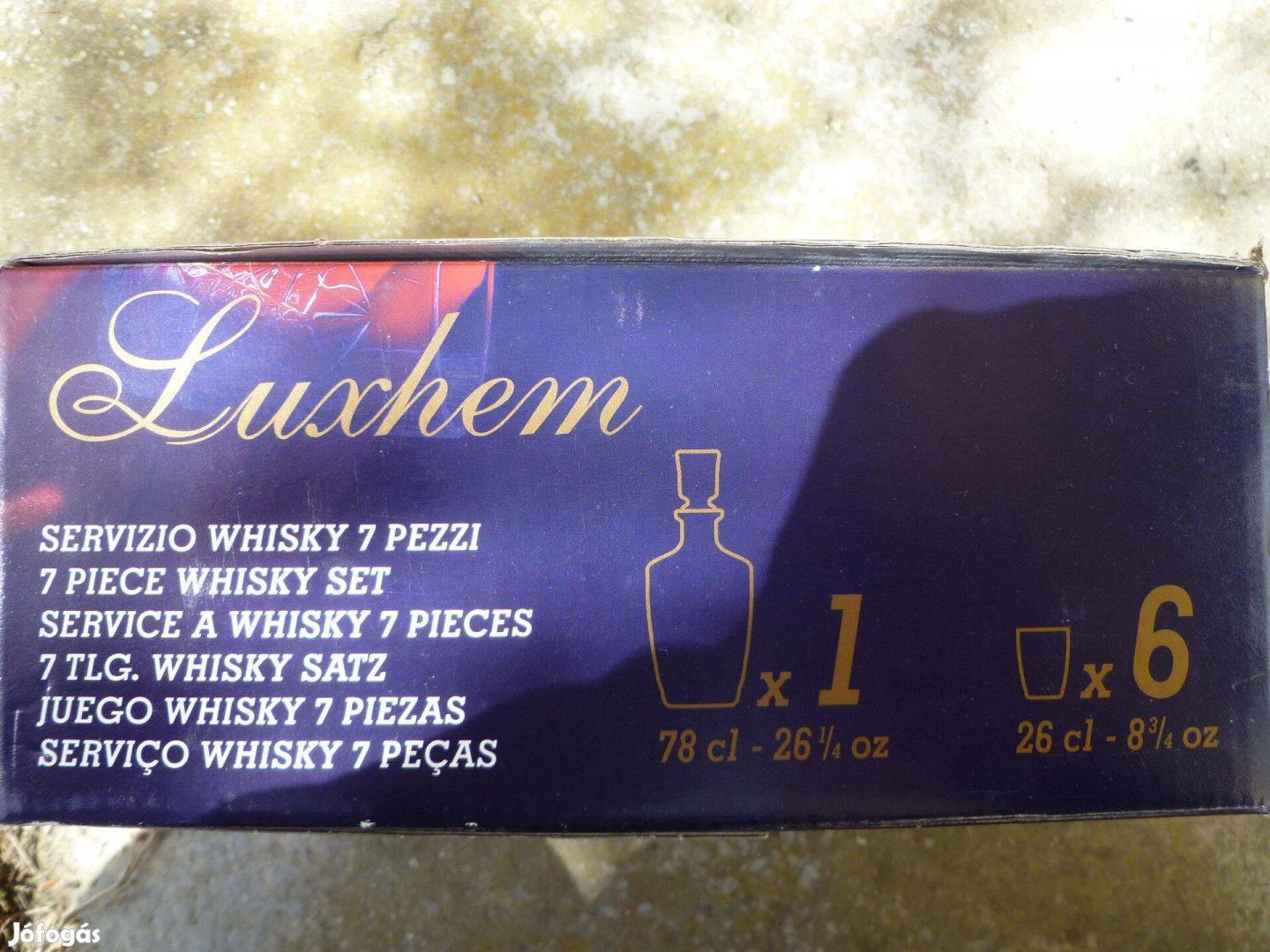 Brandy Whisky Pohárkészlet dekantálóval