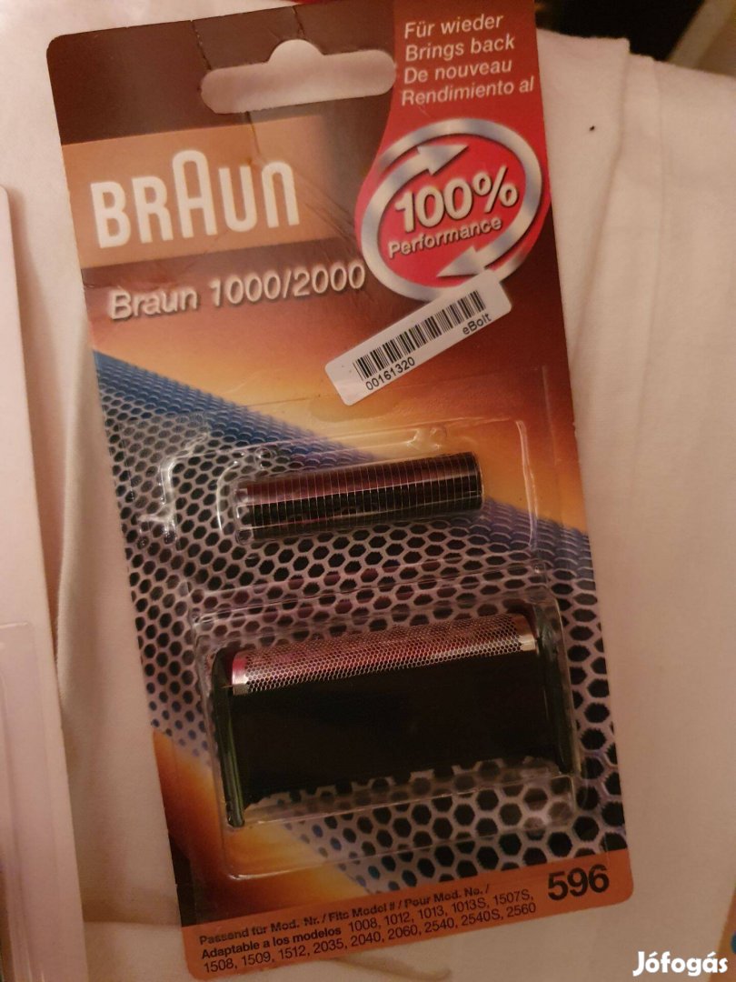 Braun 596 szita+kés gyári eredeti original