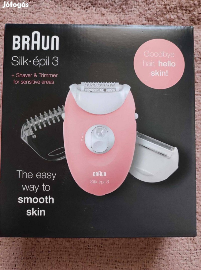 Braun Silk épil 3 epilator tartozékokkal