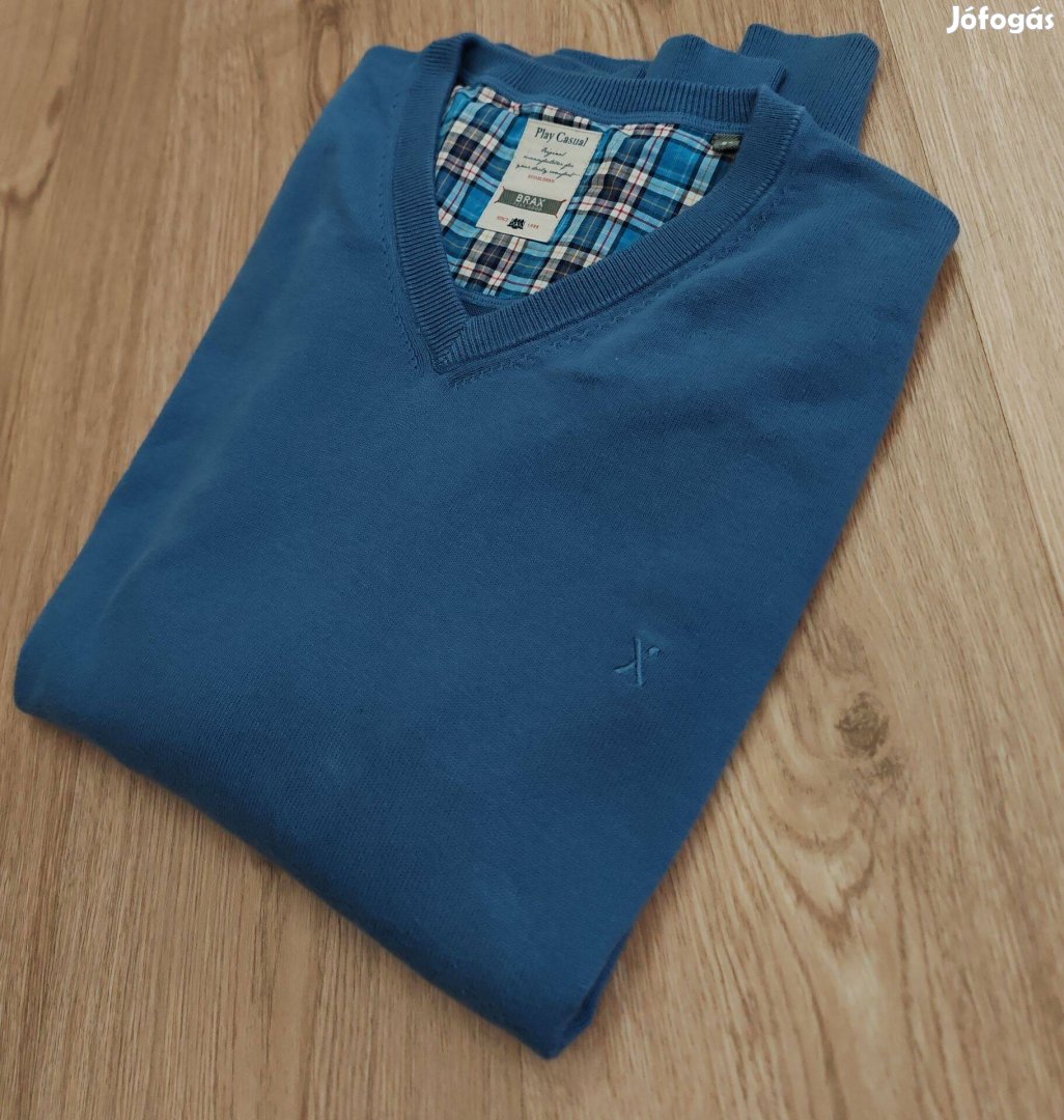 Brax Uj állapot prémium finomkötött férfi XXL pulóver