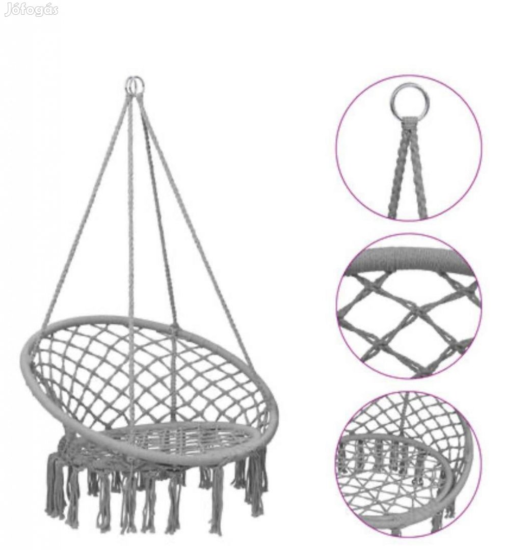 Brazil stílusú fonott fészekhinta függőszék több színben